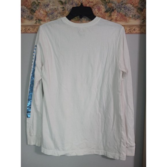 Vans Off The Wall Medium White Long Sleeve Casual Skate Outdoor Logo Shirt - Picture 5 of 5